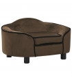 vidaXL Dog Sofa Brown 67x47x36 cm Plush