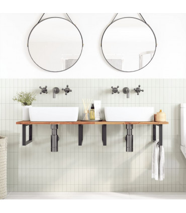 vidaXL Bathroom Vanity Top Oil Finished 140x50x2 cm Solid Wood Acacia