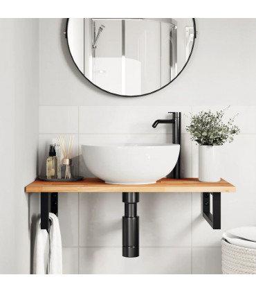 vidaXL Bathroom Vanity Top Oil Finished 100x40x2 cm Solid Wood Acacia