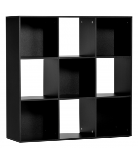 Bookcase 9 Cube Storage Cabinet Bookshelf Black 91.5L x 29.5W x 91.5H cm