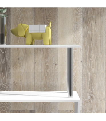 Bookcase White 5-Tier S-Shaped Modern Design Room Divider 80x30x145cm 25kg