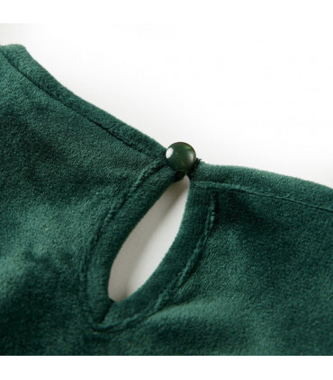 Kids' Blouse with Ruffles Dark Green 92