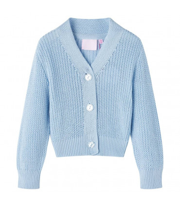 Kids' Cardigan Knitted Blue 104
