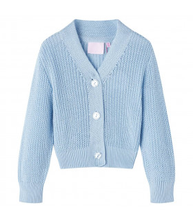 Kids' Cardigan Knitted Blue 116