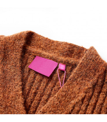 Kids' Cardigan Knitted Cognac 104