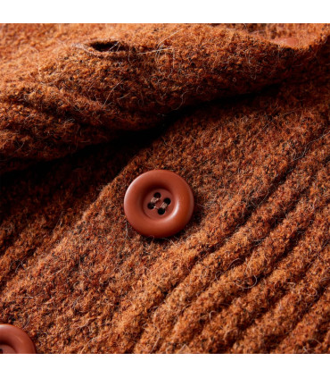 Kids' Cardigan Knitted Cognac 104