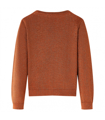 Kids' Cardigan Knitted Cognac 116