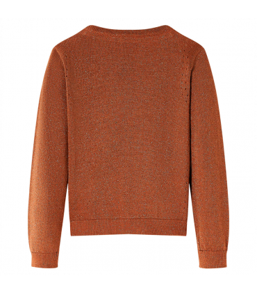 Kids' Cardigan Knitted Cognac 128