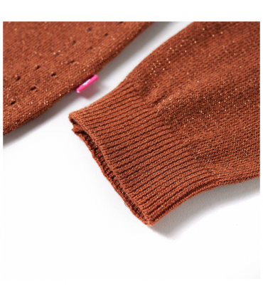 Kids' Cardigan Knitted Cognac 128