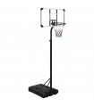 vidaXL Basketball Stand Transparent 235-305 cm Polycarbonate