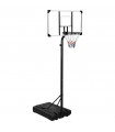 vidaXL Basketball Stand Transparent 256-361 cm Polycarbonate