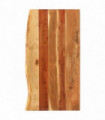 vidaXL Bathroom Vanity Top Solid Acacia Wood 100x52x2.5 cm