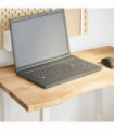 vidaXL Desk Top Untreated 80x50x2.5 cm Solid Wood Oak Rectangular