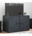 vidaXL TV Cabinet Anthracite 67x39x44 cm Steel
