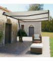 vidaXL Awning Post Set Anthracite 600x245 cm Iron