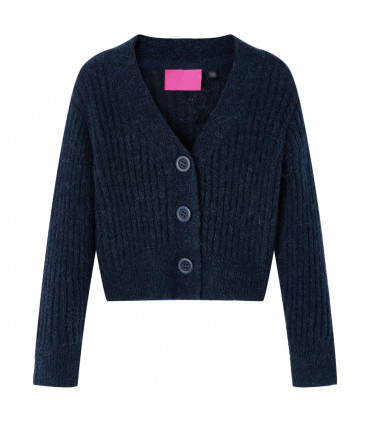 Kids' Cardigan Knitted Navy 128