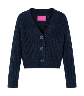 Kids' Cardigan Knitted Navy 92