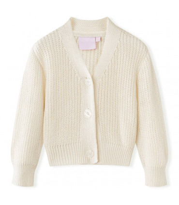 Kids' Cardigan Knitted Snow White 116
