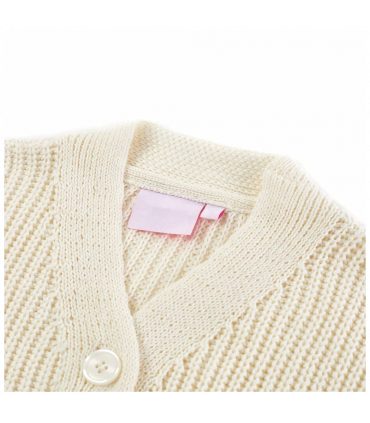 Kids' Cardigan Knitted Snow White 116