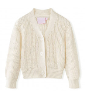 Kids' Cardigan Knitted Snow White 128