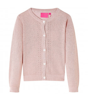 Kids' Cardigan Knitted Soft Pink 104