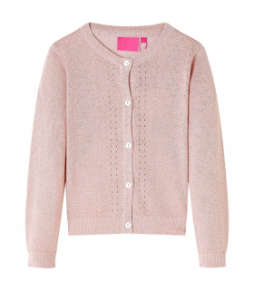 Kids' Cardigan Knitted Soft Pink 92