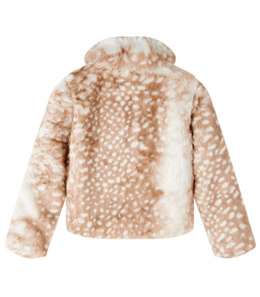 Kids' Coat Faux Fur Cognac 104