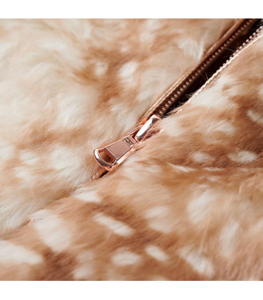 Kids' Coat Faux Fur Cognac 92