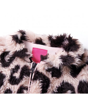 Kids' Coat Faux Fur Light Pink 128