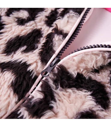 Kids' Coat Faux Fur Light Pink 92