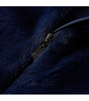 Kids' Coat Faux Fur Navy 140