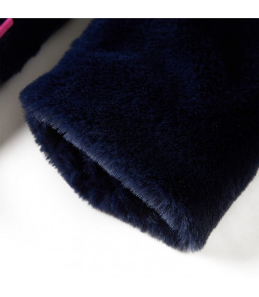 Kids' Coat Faux Fur Navy 92