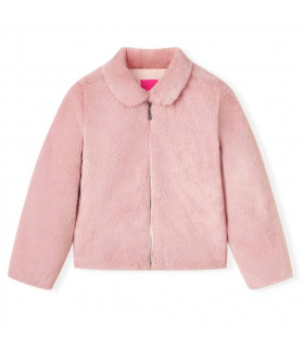 Kids' Coat Faux Fur Pink 128