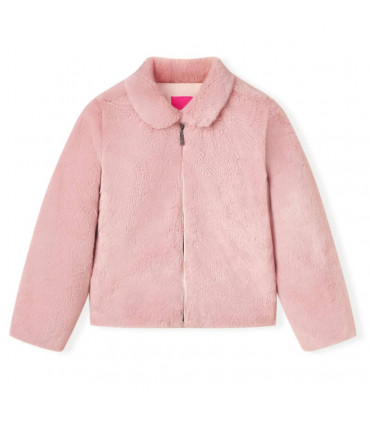 Kids' Coat Faux Fur Pink 128