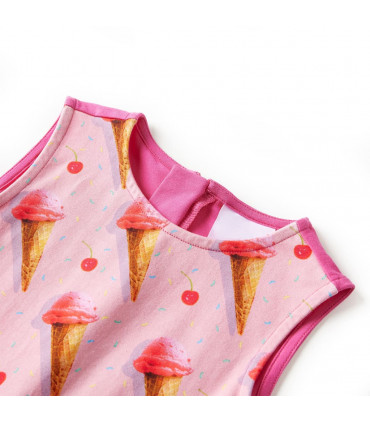 Kids' Dress Bright Pink 140