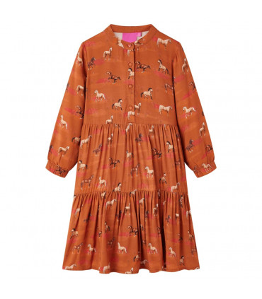 Kids' Dress Cognac 116