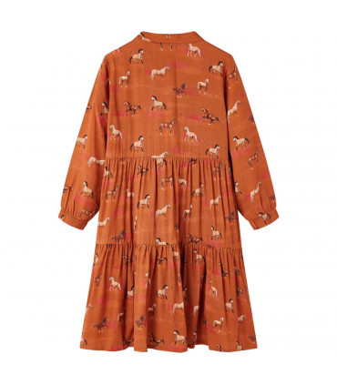 Kids' Dress Cognac 128