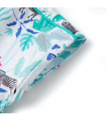 Kids' Dress Ecru and Dark Mint 92