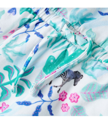 Kids' Dress Ecru and Dark Mint 92