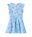 Kids' Dress with Buttons Sleeveless Blue 92