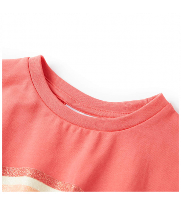 Kids' Dress with Drawstring Coral 104