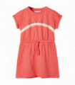 Kids' Dress with Drawstring Coral 92