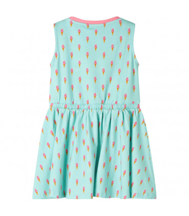 Kids' Dress with Drawstring Light Mint 116
