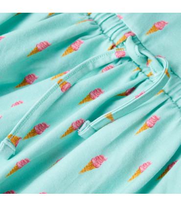 Kids' Dress with Drawstring Light Mint 116