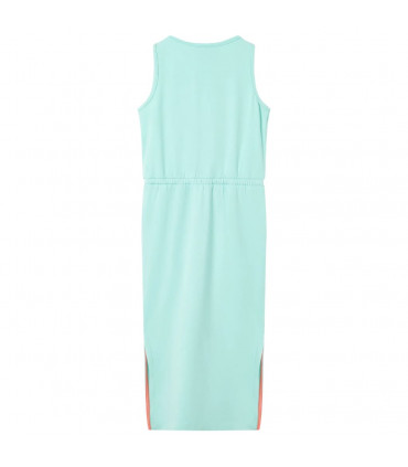 Kids' Dress with Drawstring Light Mint 116