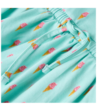 Kids' Dress with Drawstring Light Mint 140