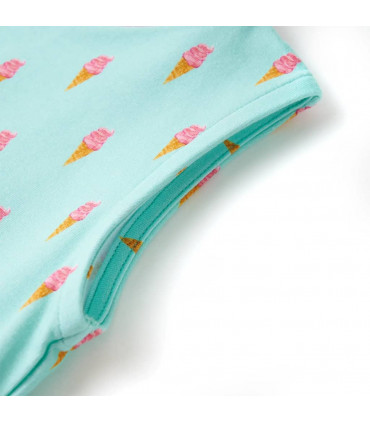 Kids' Dress with Drawstring Light Mint 92