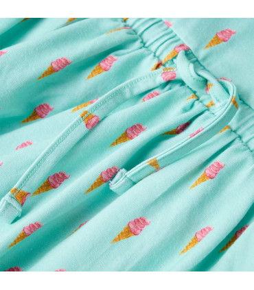 Kids' Dress with Drawstring Light Mint 92