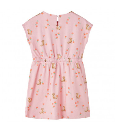 Kids' Dress with Drawstring Light Orange 92