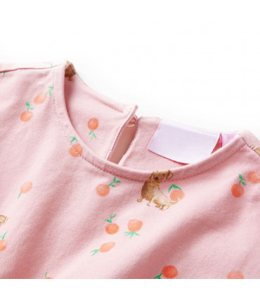 Kids' Dress with Drawstring Light Orange 92